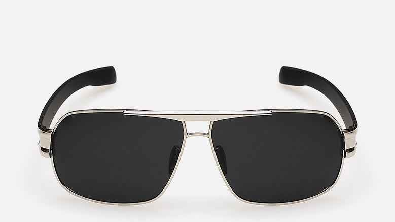Polarized Square Sunglasses for Men - Metal Frame Stylish Eyewear