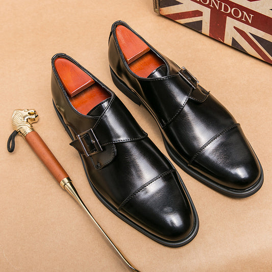 Low-cut British-style Business Shoes for Trendy Professionals