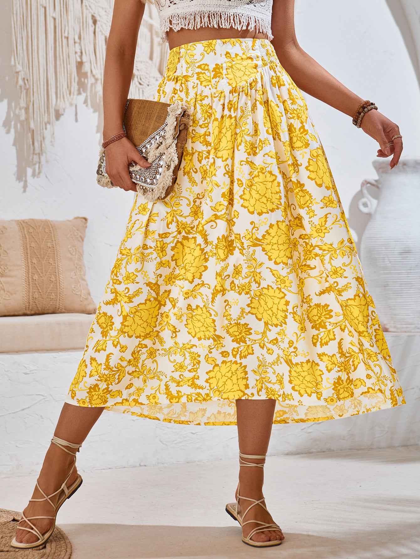 Women’s Floral Bodycon Skirt for Chic Style and Comfort