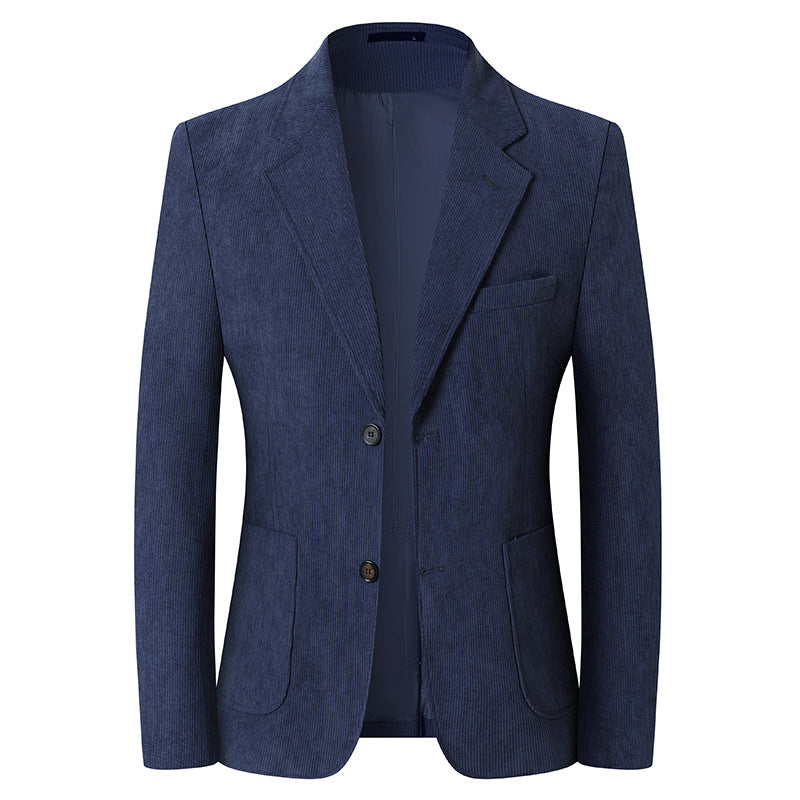 Solid Color Light Luxury Men's Casual Suit Jacket