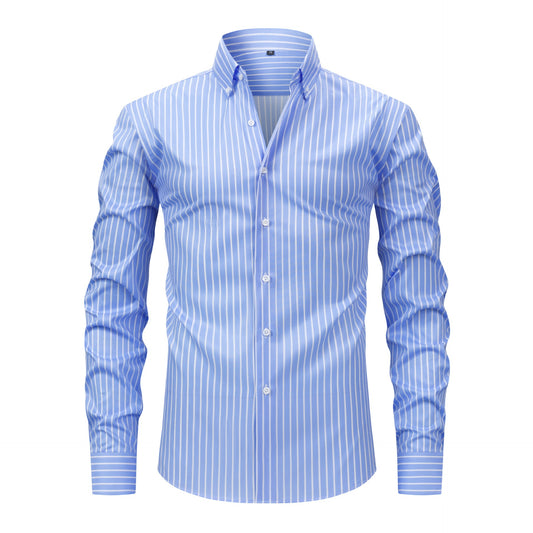 Stylish High-end Striped Mens Shirt - Regular Fit