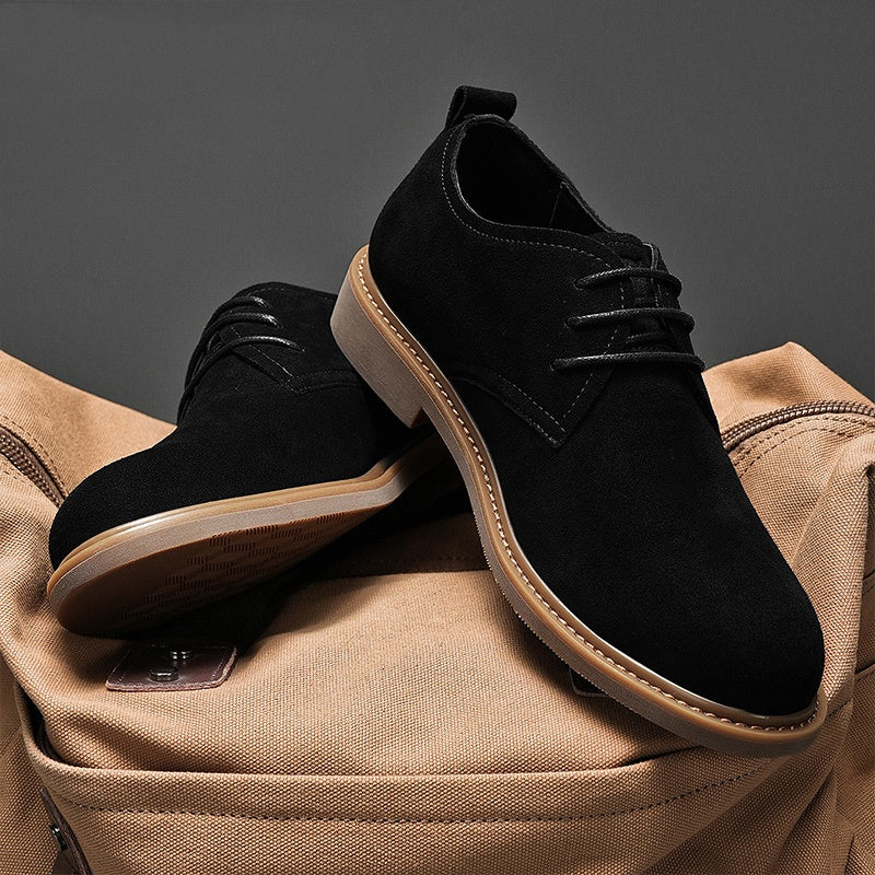 Retro Martin Leather Shoes Suede in British Style