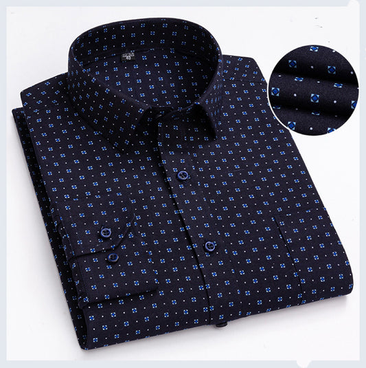 Men's Business Casual Shirt - Long-Sleeve Lightweight Style