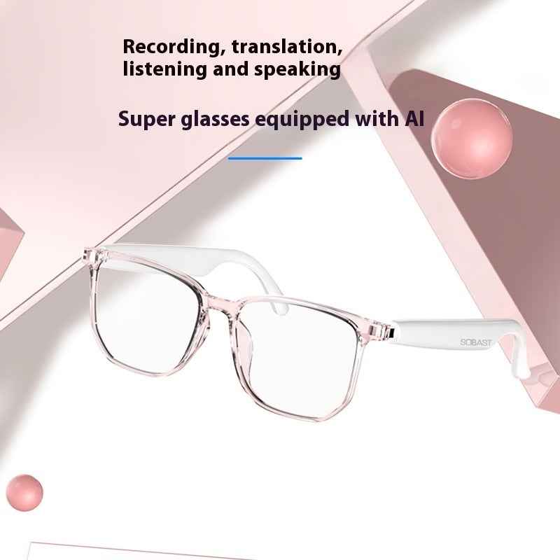 Intelligent AI Translation Bluetooth Glasses - Wireless Headset for Real-time Language Interpretation