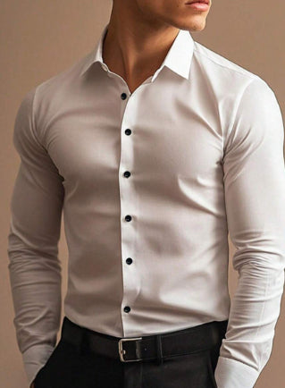 Men's Slim-Fit Professional Shirt - Cool Business-Style Fit