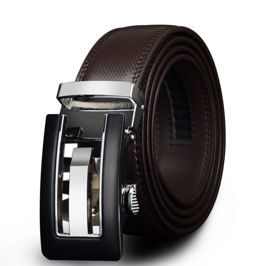 Men's Genuine Leather Business Belt - Stylish and Durable Accessory