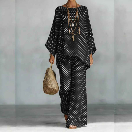 Women's Floral Print Linen Wide-Leg Set for Effortless Style
