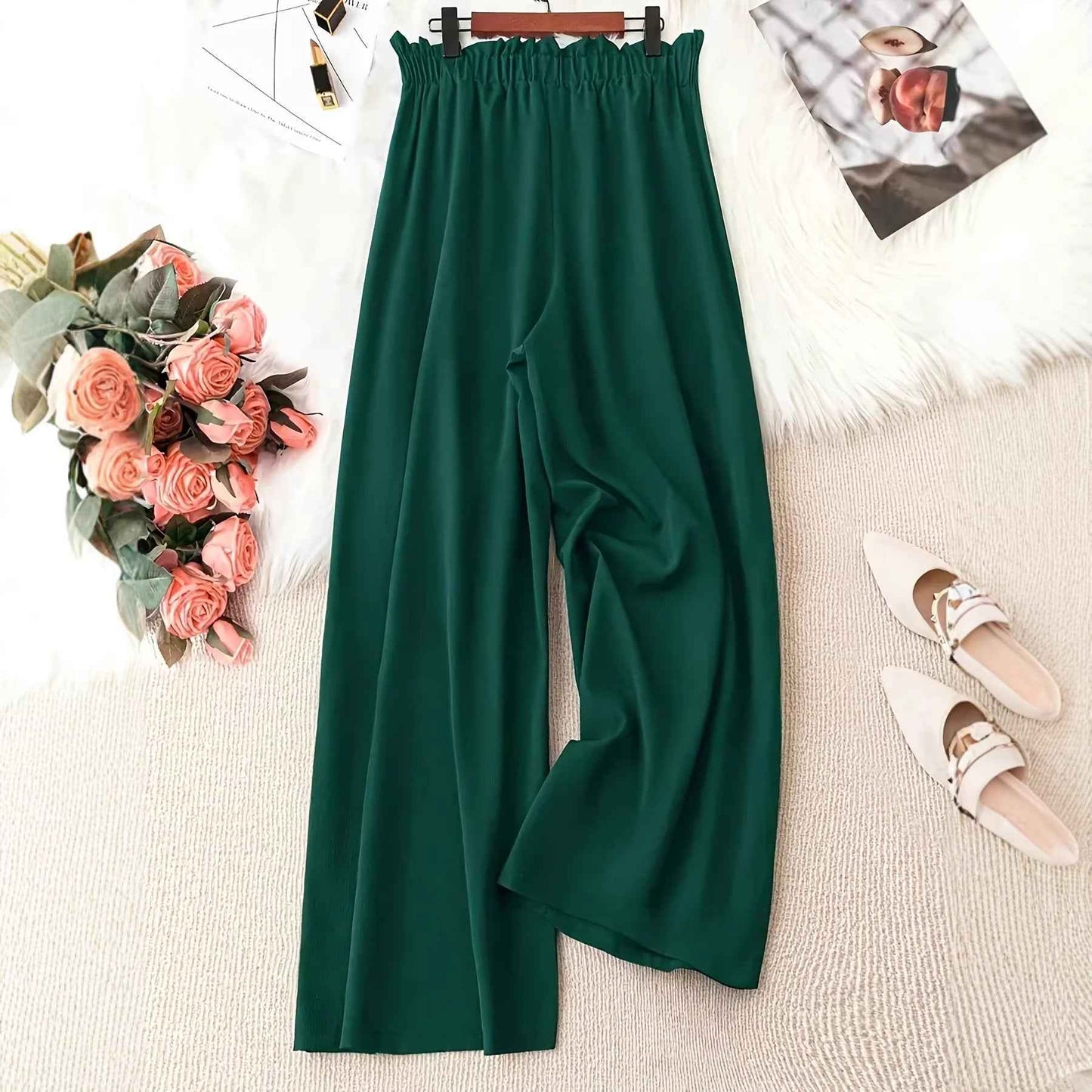 Summer Beach Plus-Size Wide-Leg Pants for Ultimate Comfort - Perfect Plus-Size Wide-Leg Beach Pants