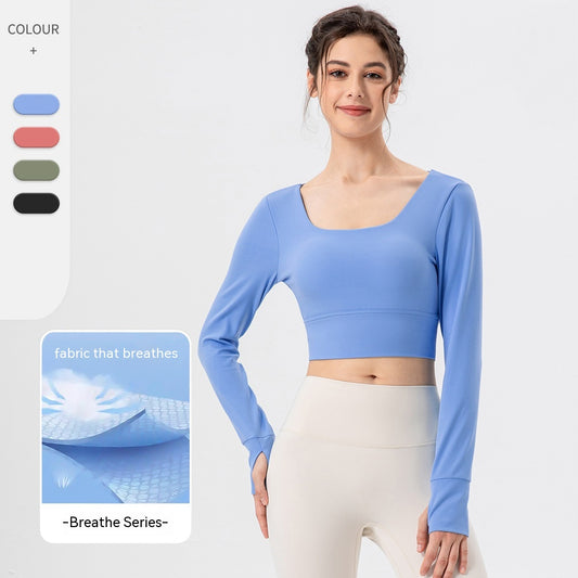 Gym and Yoga Activewear Top for Running and Exercise