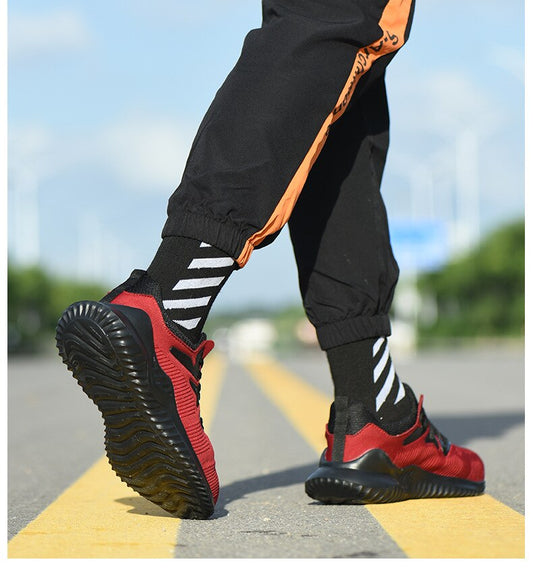 Wear-Resistant Work Shoes with Light Breathable Anti-Slip Rubber Outsole