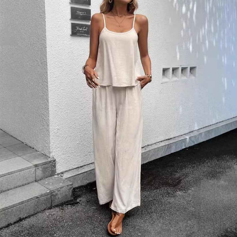 Women's Casual Resort Two-Piece Set - Stylish Women's Casual Resort Wear