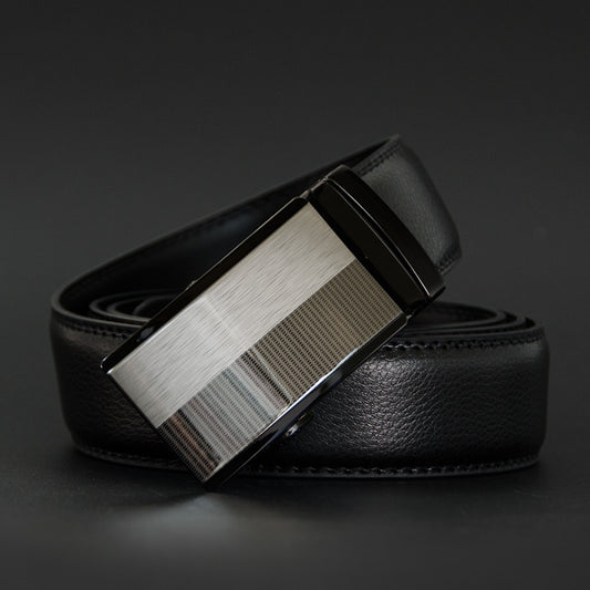 Men's Cowhide Belt - Two-Layer Durable Leather Design