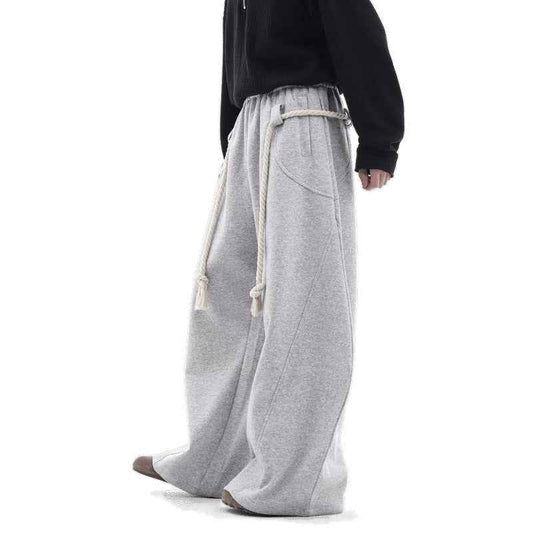 Retro Loose-Fitting Sweatpants for Casual Comfort