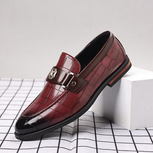 Men's Plaid Casual Loafers Black - Brown - Blue