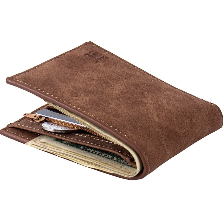 Carteras de hombre con monedero y cremallera