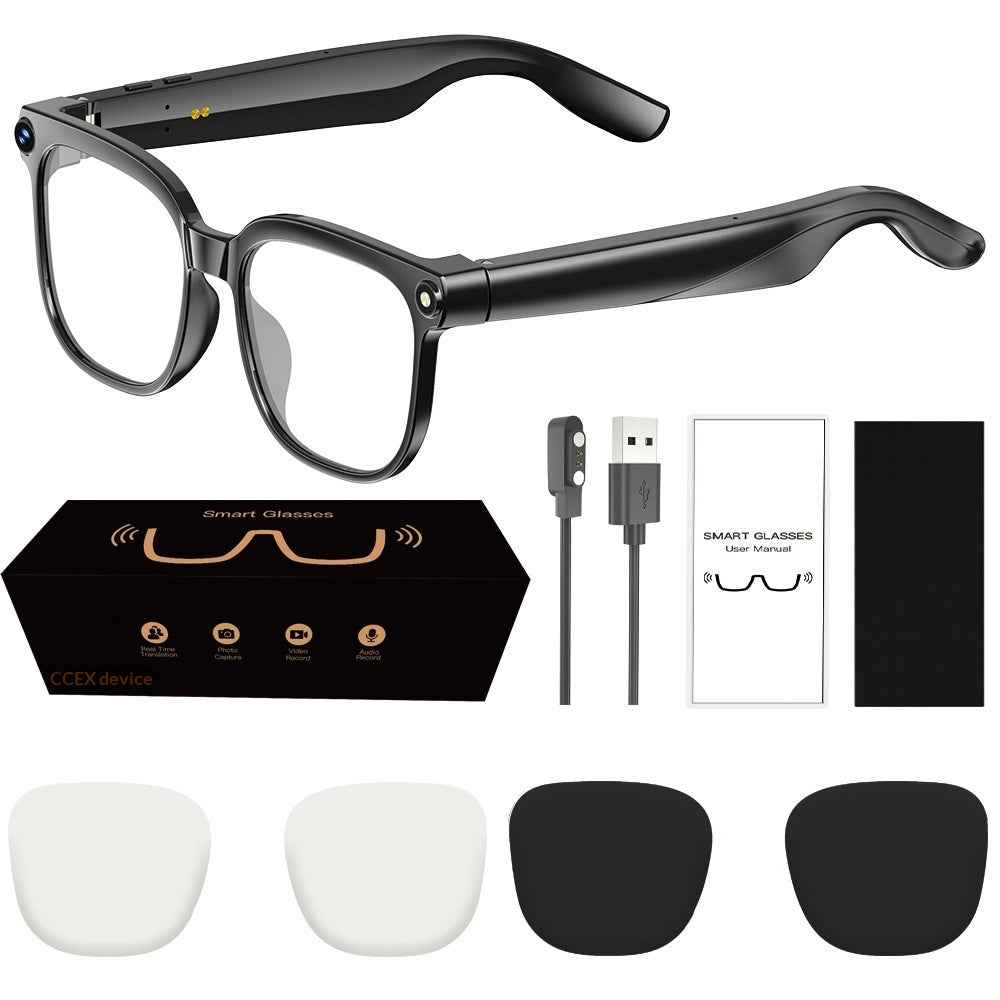 800W Smart Glasses for Video Recording - AI Assistant Enhanced