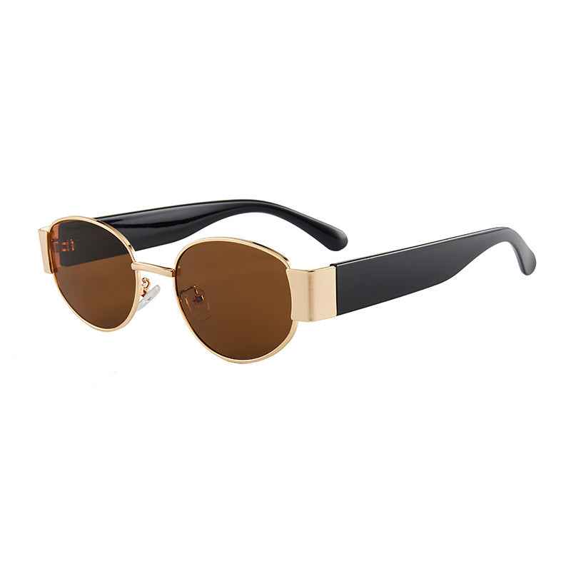 Trendy Round Sunglasses for Women and Men - Luxury Small Frame Design