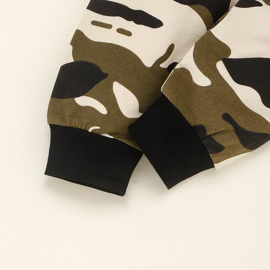 Daddy's Boy Camo Set - Hoodie and Pants Camouflage Outfit