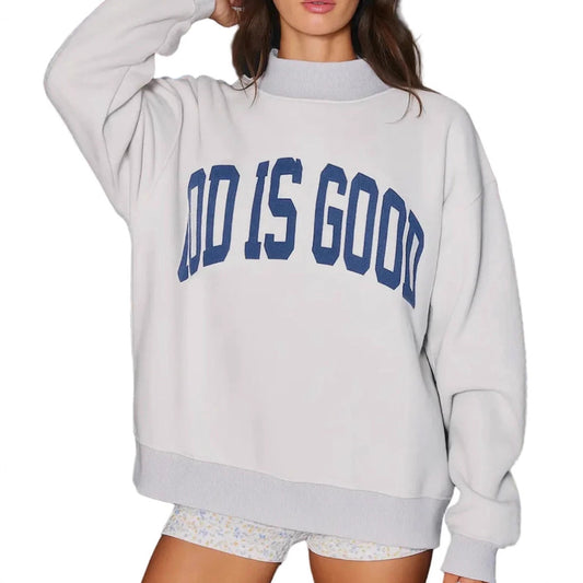 Printed Crewneck Sweatshirt - Long-Sleeve Loose-Fit for Ultimate Comfort and Style
