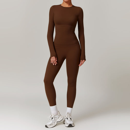 Tight-fitting Brushed Quick-drying Yoga Suit for Optimal Performance