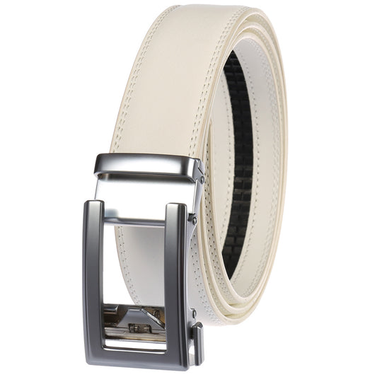 Antique Cowhide Leather Belt for Men - Casual Business Comfort Click Belt