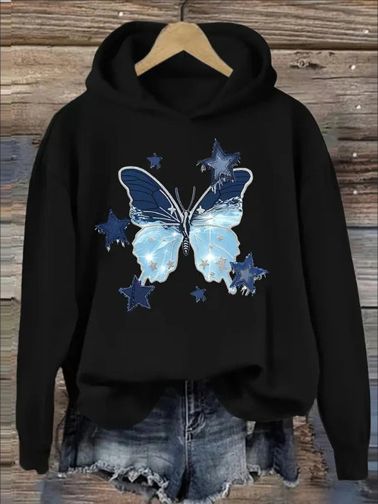 Butterfly Hoodie Sweater for Cozy Comfort and Warmth
