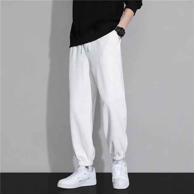 Men's Summer Waffle Long Pants for Ultimate Comfort