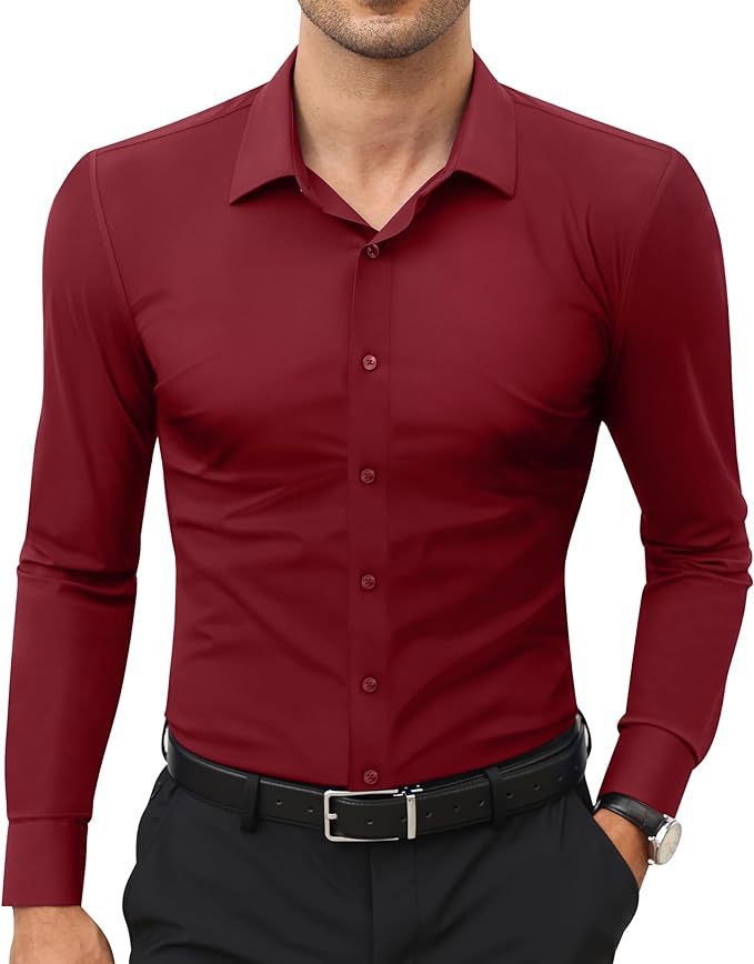 Mens Slim-Fit Work Shirt for Effortless Style