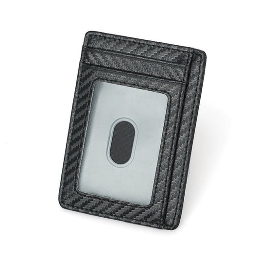 Black RFID Business Card Holder Wallet