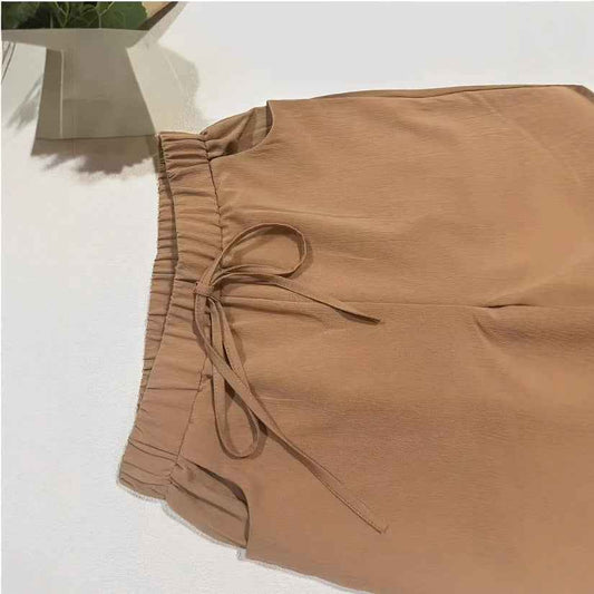 Elastic Waist Casual Trousers for All-Day Comfort