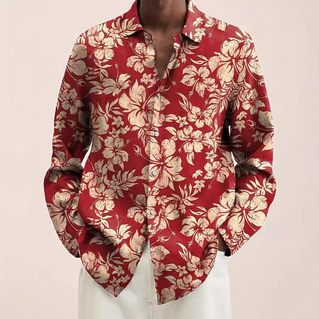 Mens Floral Print Shirt - Slim Fit Design