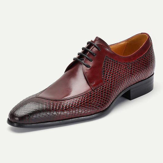 Pointed-Toe Men's Leather Shoes for All Seasons – Stylish Business Casual Footwear