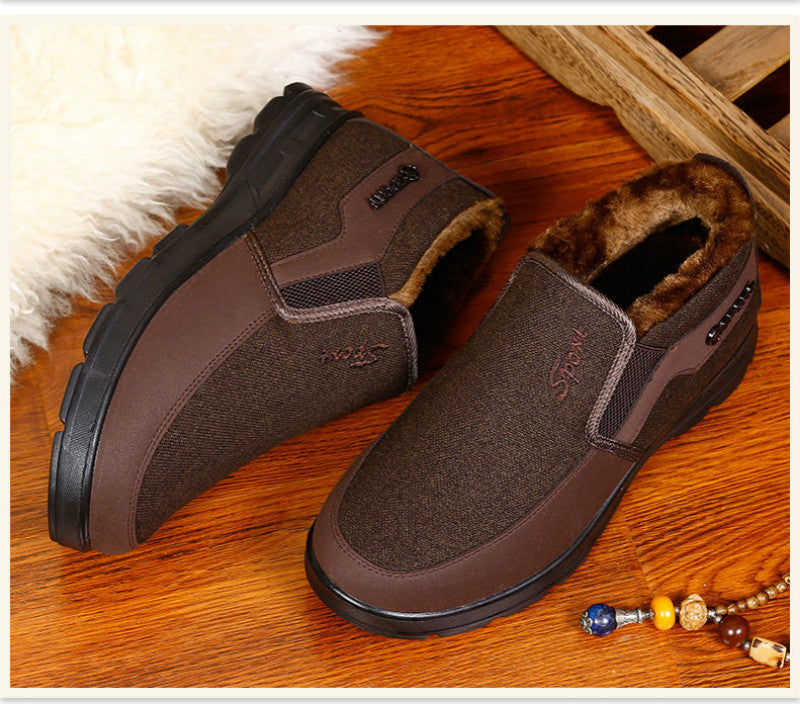 Comfortable Plush Non-Slip Boots with Wear-Resistant Sole and Soft Inner Lining
