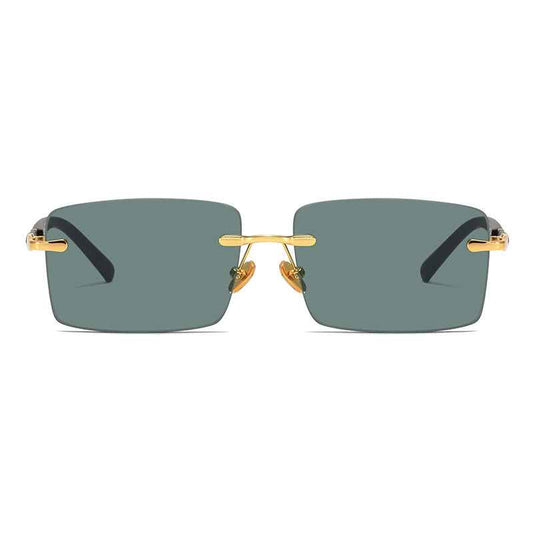 Fashion Rimless Crystal Sunglasses For Men And Women