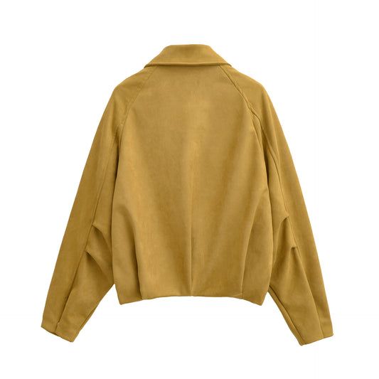 Suede Pilot Jacket - Neon North Clothing