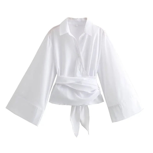 Women's Luxury Long Sleeve Blouse - Neon North Clothing