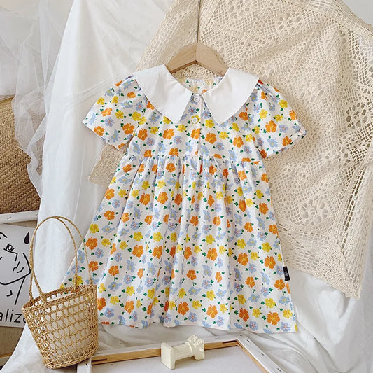 Floral Party Dress for Kids Age 1-6 Years - Neon North Clothing