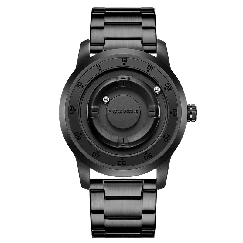 LIGE Roman Numeral Men's Multi-Function Quartz Watch with Leather Strap - Neon North Clothing