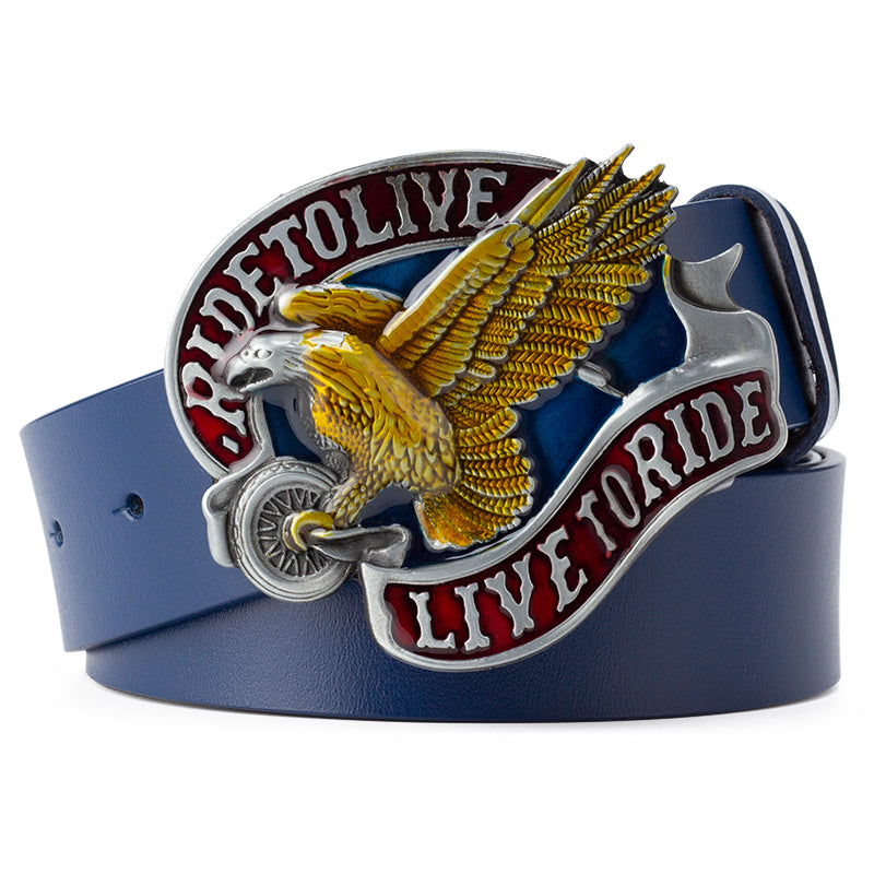 Men's Casual Leather Belt for Big Head Performance