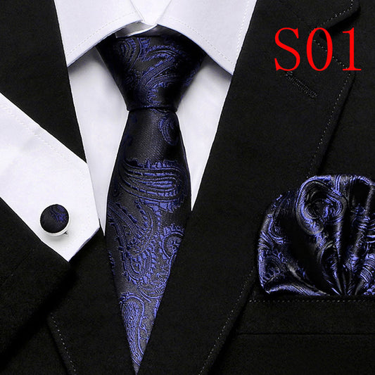 Paisley Tie Three-Piece Set for European and American Style