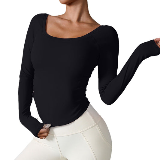 Sports Long Sleeve Yoga Shirt for Activewear - Ideal for Performance and Comfort