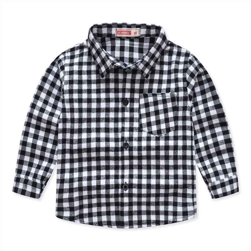 Boys Button-Up Shirt with Pattern for a Handsome Look