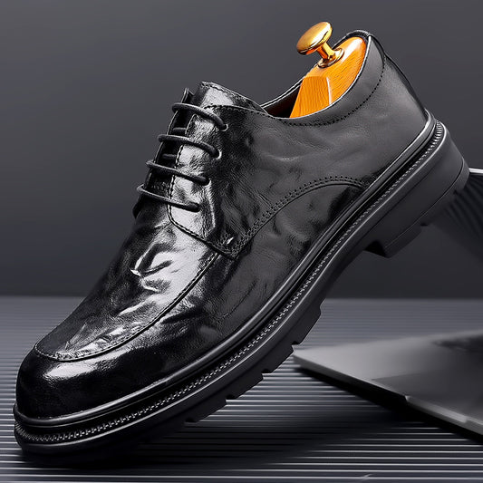 British Leather Business Shoes Men - Premium Dress Shoes for Formal Wear