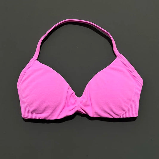 Strappy Backless Yoga Gym Bra with Push-up Removable Cups - Neon North Clothing