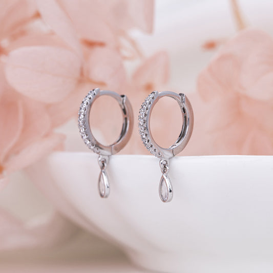 Light Luxury Diamond-Encrusted Teardrop Earrings for Elegant Style