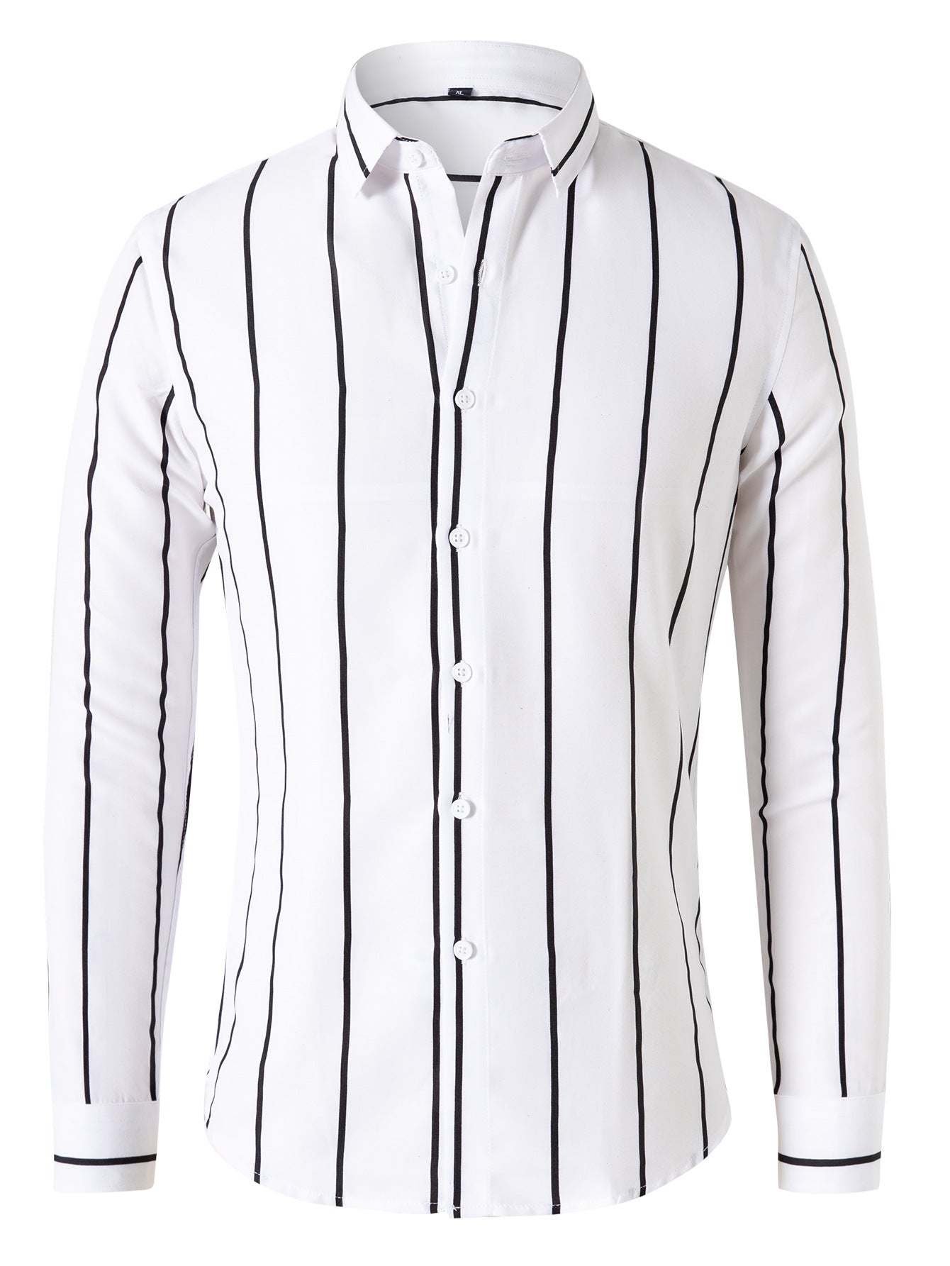 New Striped Long Sleeve Shirt for Men - Slim Fit