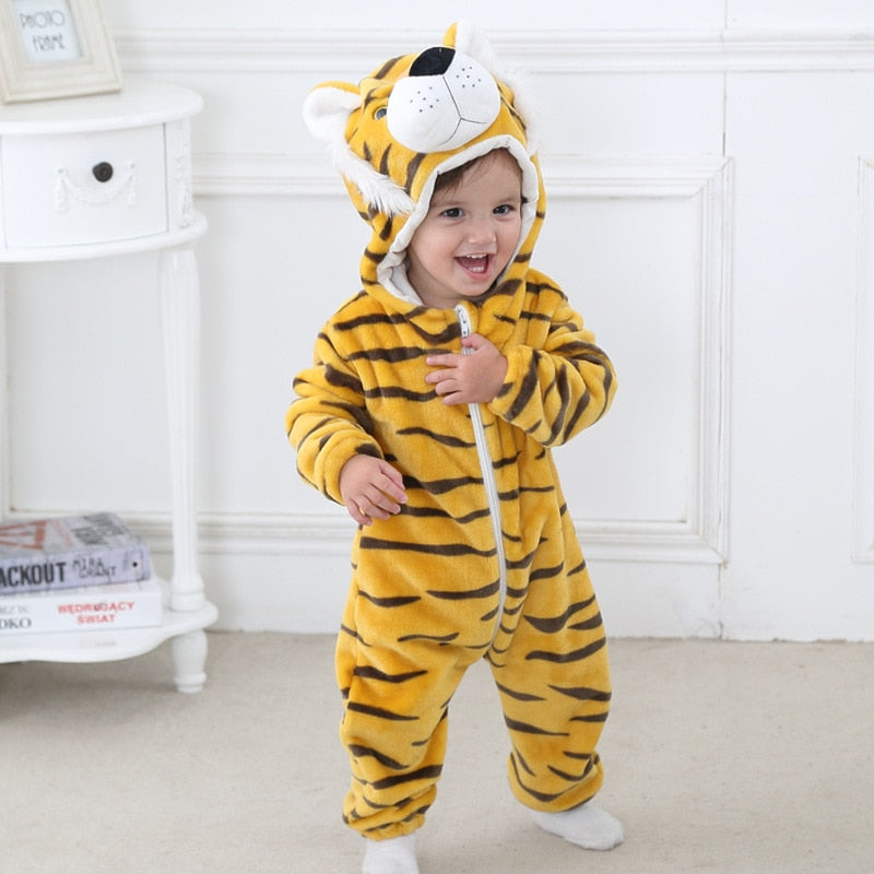 3M - 24M Infant Animal Jumpsuits for Cute and Comfy Baby Outfits - Neon North Clothing