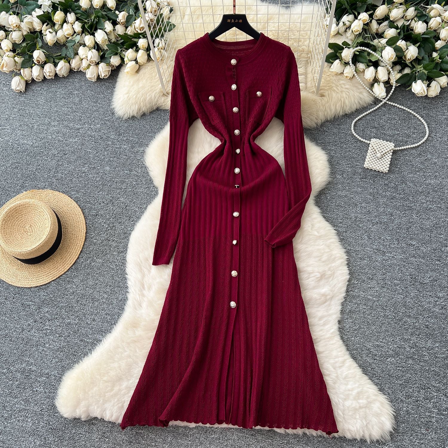 Stretch Knit Round Neck Sleeveless Fitted Women's Dress - Neon North Clothing
