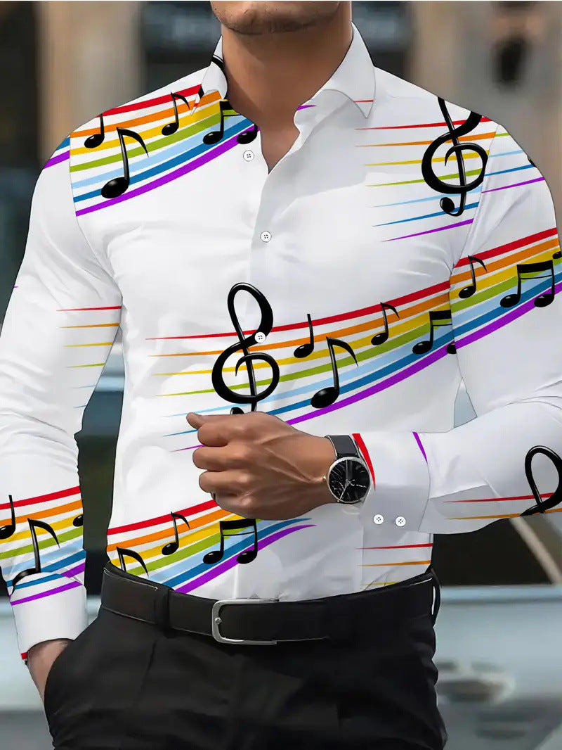 3D-Printed Long-Sleeve Shirt - Slim Fit Design for Effortless Style, No Iron Needed