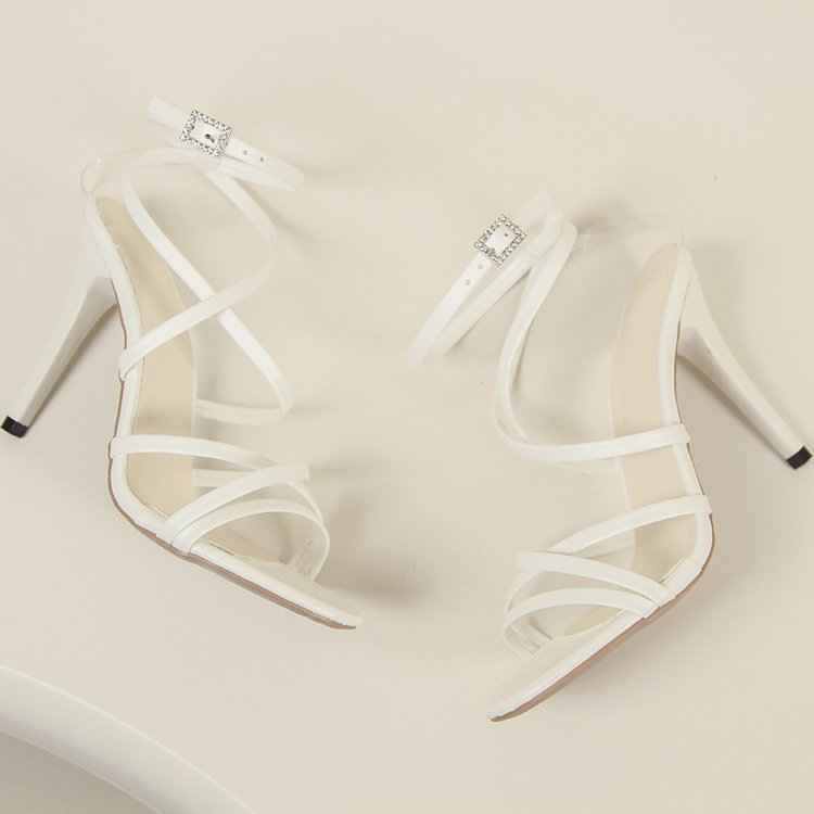 Pointed-Toe Stiletto Heels for Women with Buckle Detail